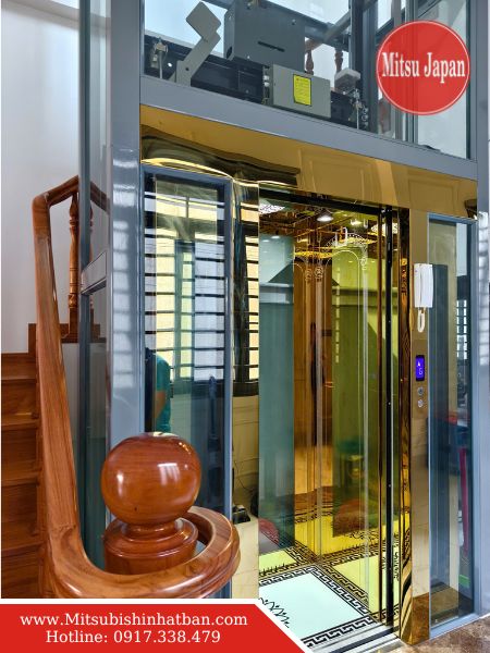 Thang máy Fuji gia đình 300–450 kg phù hợp nhà phố 4–6 tầng
