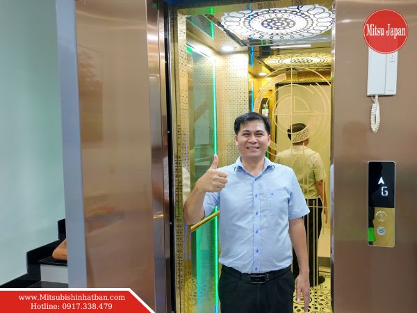 Thang máy Fuji tải trọng 630 kg dùng cho tòa nhà văn phòng 5–10 tầng