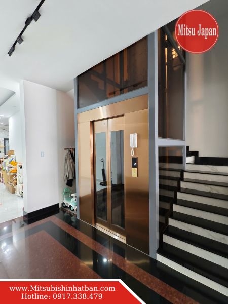 Kích thước tiêu chuẩn thang máy gia đình 300kg, phù hợp nhà phố hẹp