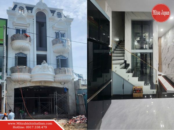 Thang máy gia đình 250kg nhỏ gọn, tiết kiệm diện tích, phù hợp nhà phố và biệt thự nhỏ