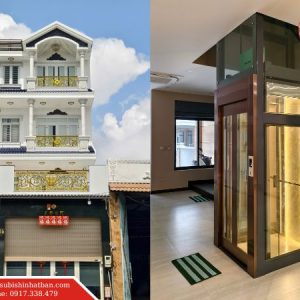 Thang máy gia đình 300kg nhỏ gọn, tiết kiệm diện tích, phù hợp nhà phố 3–5 tầng